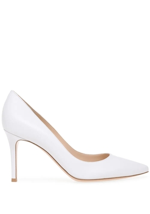 Gianvito Rossi 85mm leather pumps - White