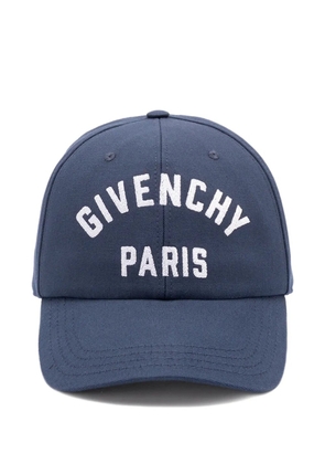 Givenchy logo-embroidered cap - Blue