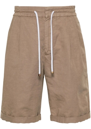 Brunello Cucinelli pleated bermuda shorts - Brown