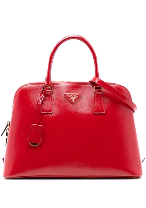 Prada Pre-Owned 2010-2025 Medium Saffiano Vernice Promenade satchel - Red
