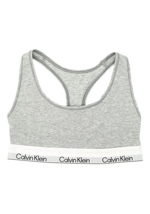 Calvin Klein logo-band bra - Grey