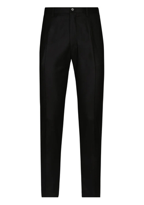 Dolce & Gabbana flannel tailored trousers - Black