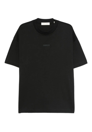 FEAR OF GOD ESSENTIALS logo-plaque cotton T-shirt - Black