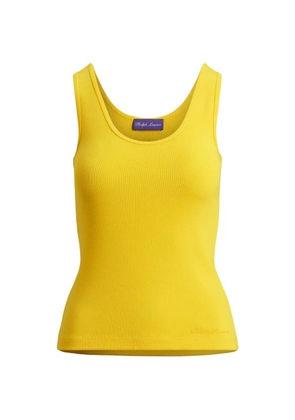 Ralph Lauren Collection Ellis rib-knit tank top - Yellow