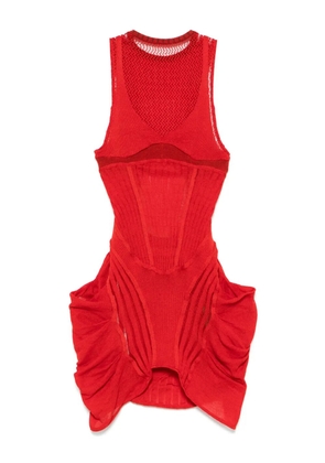 Isa Boulder knitted mini dress - Red