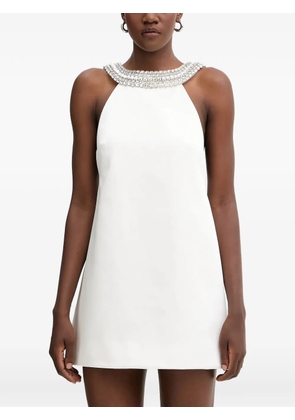 Retrofete Kenai embellished-neck mini dress - White