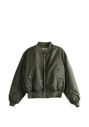 Auralee zip pocket bomber jacket - Green