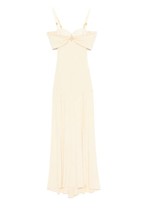 Elisabetta Franchi bustier-style gown - Yellow