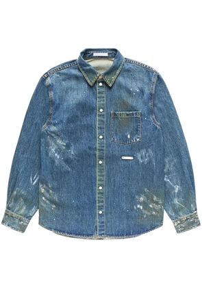Helmut Lang painted denim shirt - Blue