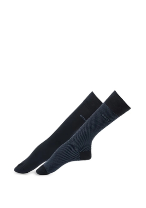 BOSS patterned socks (set of two) - Blue
