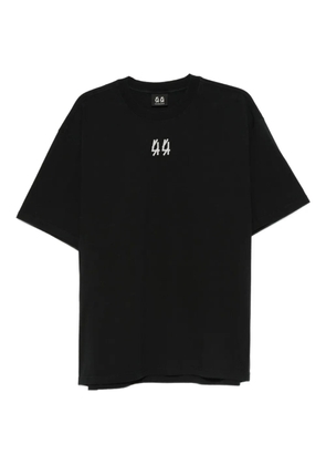 44 LABEL GROUP logo-embroidered cotton T-shirt - Black
