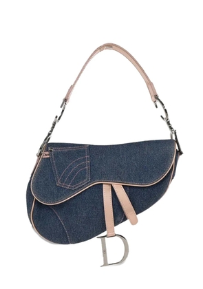 Christian Dior Pre-Owned 2002 Saddle denim handbag - Blue