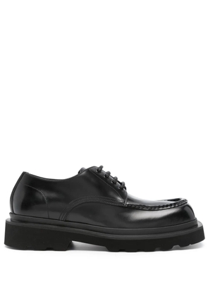 Dolce & Gabbana square-toe leather derby shoes - Black
