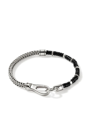 John Hardy sterling silver black onyx heishi bracelet