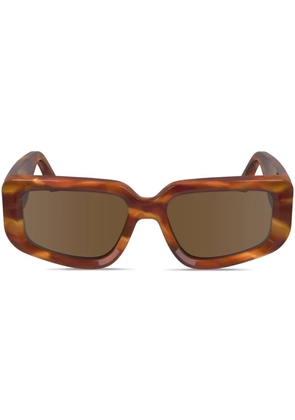 Victoria Beckham Eyewear rectangle-frame sunglasses - Brown