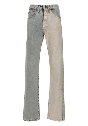 MM6 Maison Margiela panelled straight-leg jeans - Blue