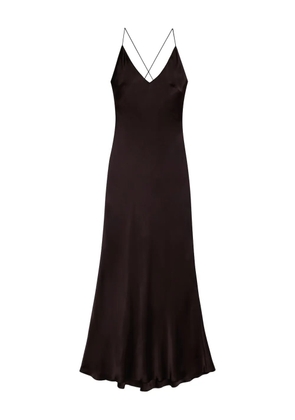 ANINE BING Laurel criss-cross maxi dress - Brown