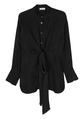 Rodebjer twill long-sleeved shirt - Black