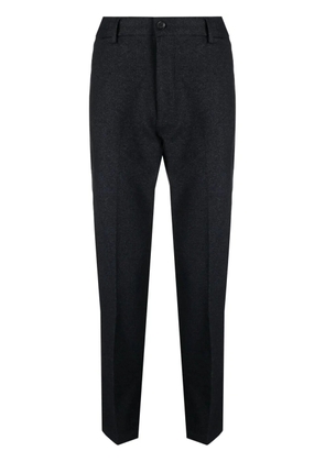 BOSS logo-patch tapered trousers - Black
