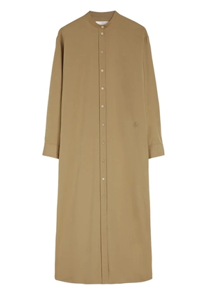 Jil Sander cotton shirt dress - Brown