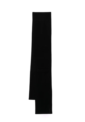 ALAINPAUL pocket wool scarf - Black