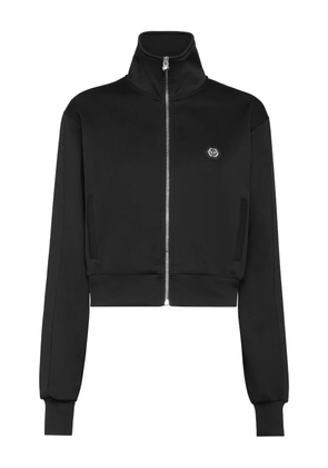 Philipp Plein zip-fastening logo-plaque jacket - Black