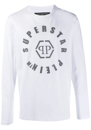 Philipp Plein logo print T-shirt - White