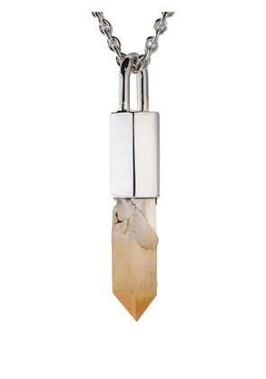 Parts of Four sterling-silver Talisman mango quartz necklace