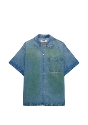 MSGM pocket short-sleeve shirt - Blue