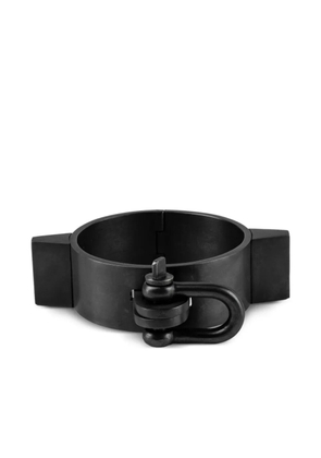 Parts of Four Restraint sterling silver cuff - Black