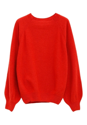 Baserange Soar Purl raglan-sleeve jumper - Red