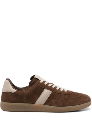 TOM FORD suede panelled sneakers - Brown