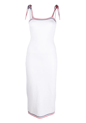 FENDI monogram midi dress - White