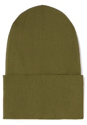Jil Sander turn-up ribbed bucket hat - Green