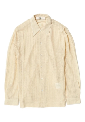 Séfr Ripley buttoned-up long-sleeve shirt - Neutrals