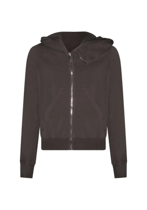 Rick Owens DRKSHDW zip-up hoodie - Brown