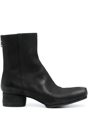 Uma Wang 45mm zip-up leather ankle boots - Black