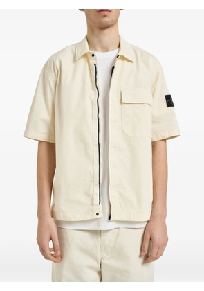 Stone Island chest-pocket zipped shirt - Neutrals