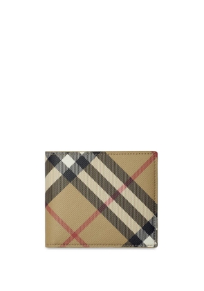 Burberry check bifold wallet - Neutrals