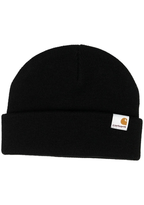 Carhartt WIP logo beanie hat - Black