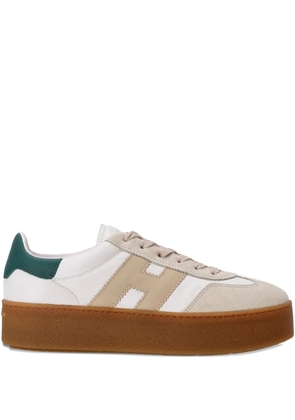 Hogan Cool platform leather low-top sneakers - Neutrals