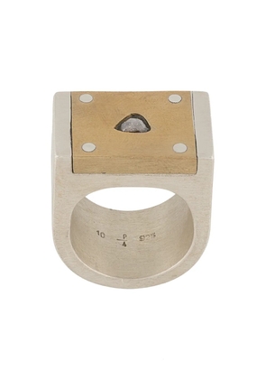 Parts of Four plate single ring - Silver