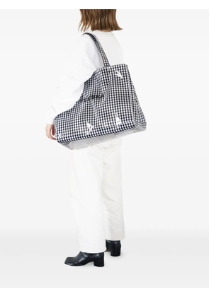 TEMBEA Carry gingham shoulder bag - Black