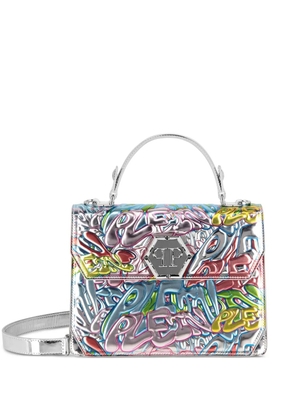 Philipp Plein Superheroine tote bag - Silver