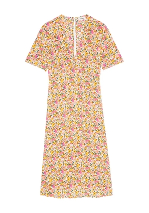 Zadig&Voltaire Rhodral floral-print midi dress - Orange