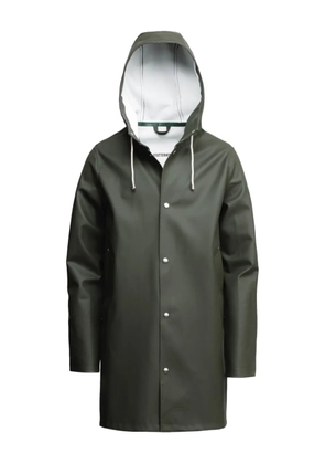 Stutterheim drawstring-hood raincoat - Green