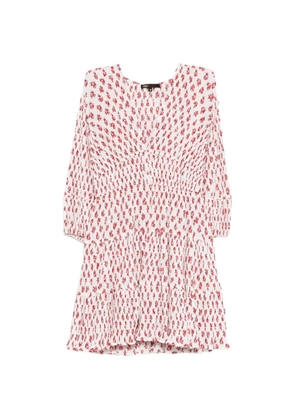 Maje floral V-neck dress - White