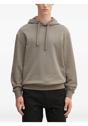 HUGO drawstring logo-detail hoodie - Grey