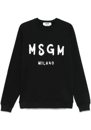 MSGM logo-print sweatshirt - Black
