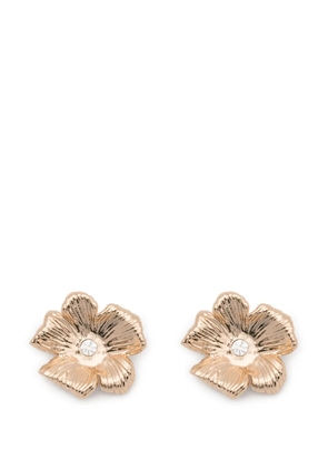 Maje flower-design stud earrings - Gold